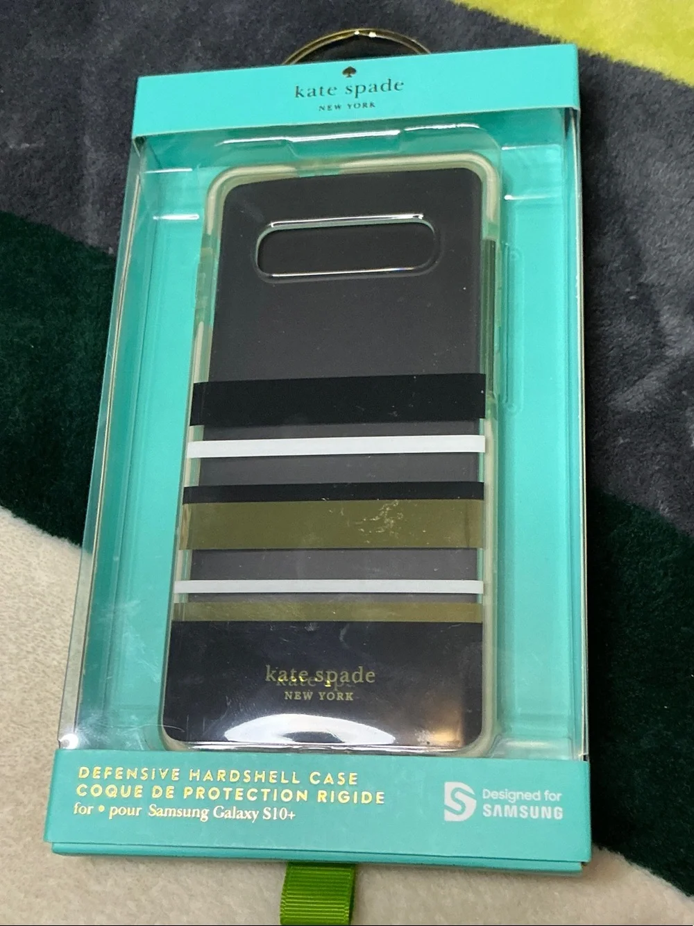 Kate Spade Green Floral Clear Samsung Case & OtterBox Symmetry Clear Case Bundle